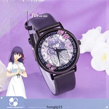 Orologio Anime Animazione Studente Impermeabile Quarzo Matou Sakura Regalo Natale Nuovo 
