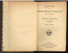 CARDUCCI LETTURE RISORGIMENTO