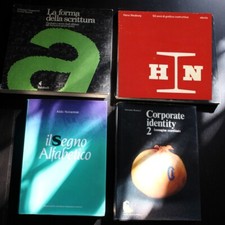 4 libri essenziali di grafica, immagine coordinata, scrittura, storia, graphic d