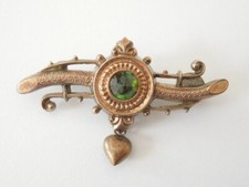Antico Spilla Cuore Pendente