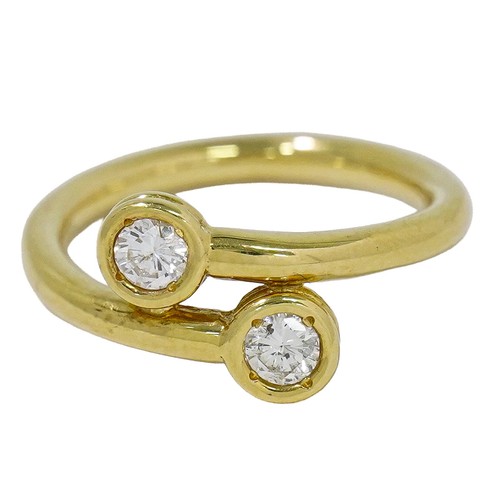 Anello fascia con diamanti - a,