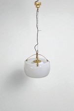 Lampadario Vico Magistretti Omega per Artemide Vintage Design Anni '60 Ottone