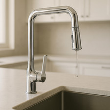 rubinetto miscelatore smart con sensore e tubo estraibile per cucina e bagno