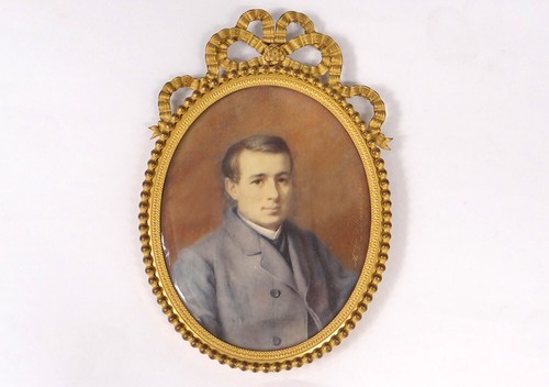 Miniatura dipinta ovale - miniatura,