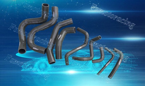 Black silicone hose - black,