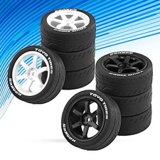 Set pneumatici ruote auto 1/10