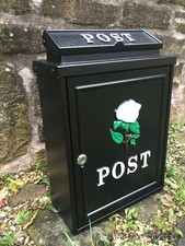 Casella postale acciaio nero