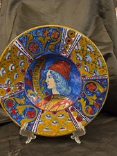 piatto in ceramica a lustro