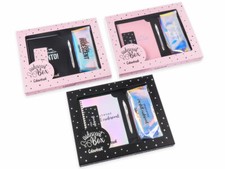 GIFT BOX IRIDESCENT SCATOLA REGALO COLOURBOOK 2021 ROSA-NERO