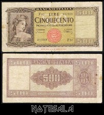 ITALIA ITALIA 500 LIRE 1947