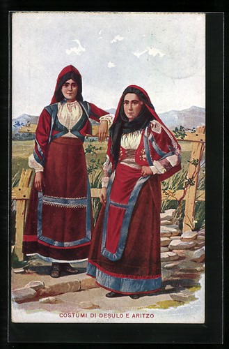 Cartolina italiane costume - in,