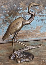 Scultura airone bronzo - in,
