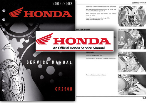 Honda cr250r manuale officina - honda,