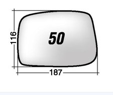 Per Lancia Phedra 2002-2008 Vetro di Ricambio Sx Asferico Azzurro x Retr 187x116