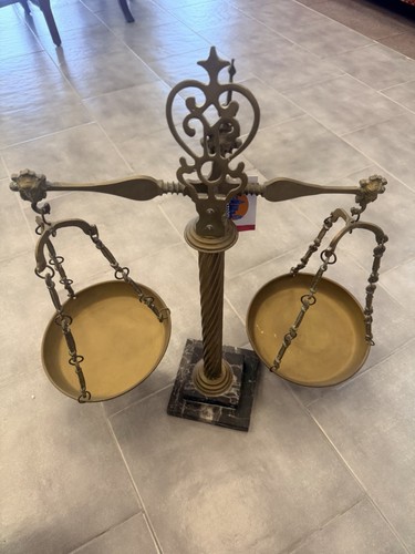 Bilancia vintage bronzo - vintage, con