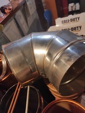 Curva 90gradi per fumo, Acciaio Inox, Diametro 20cm