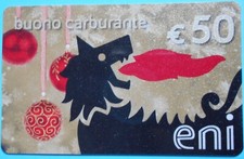 Scheda AgipEni buono carburante (vuota) - Natale