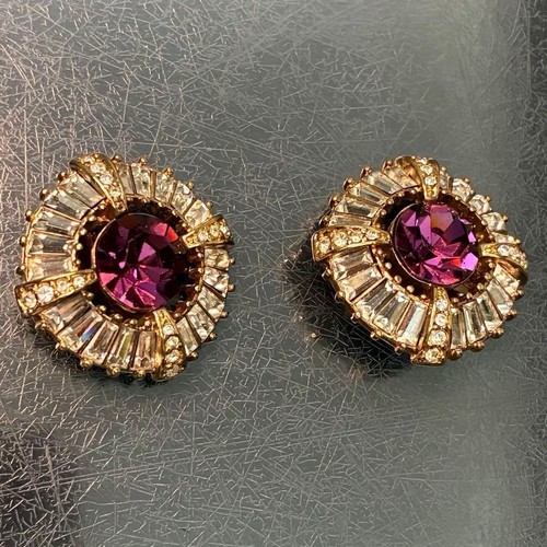 Orecchini con strass - , vintage