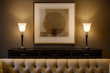 Lussuosa lampada da tavolo Art