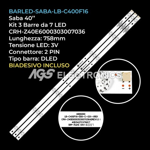 Kit barre strip - kit, 7
