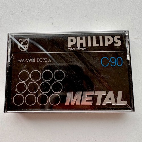 Philips metal c90 cassette - metal,