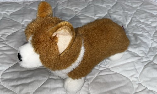Douglas plush corgi - douglas, white