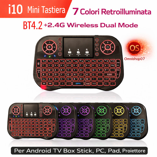 Mini tastiera wireless i10 - wireless,
