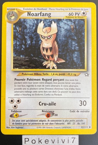 Carte pokemon noarfang - carte, 42/111