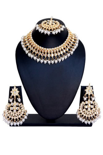 Set collana kundan - , perle