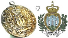SAN MARINO (10 Centesimi Medaglia-Valore) Roma