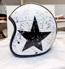 Casco jet Biaco con stella