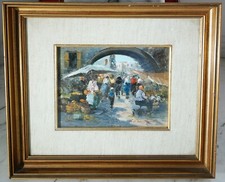 BRIANTE DE ANGELIS ELETTRA – Mercatino napoletano (Olio su tavoletta, 15 x 19,5)