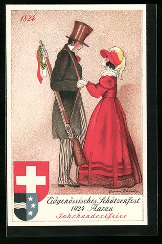 Cartolina artista aarau - cartolina, d'artista