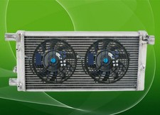 Aluminum radiator+FAN FOR Fiat