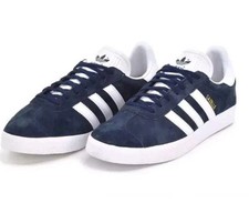 Adidas Gazelle Originals scarpe da ginnastica da uomo taglia UK 7-11 blu navy BB5478