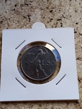 50 lire 1978 asse girato 260 gradi circa sdoppiamento mano martello 