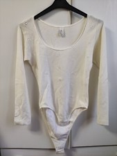 Body Sottogiacca Lana E Cotone Davanti Fiorellini Ricamati