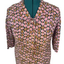 Abito mod geometrico rosa e