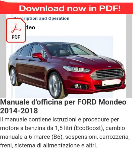 Manuale officina per ford - per,