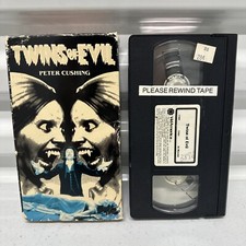 RARE Twins Of Evil (VHS, 1988) OOP Vampire Erotica Peter Cushing Cult Horror