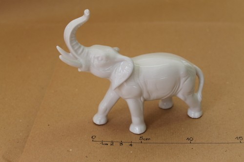 Porcelain elephant - porcelain,