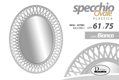 Specchio parete ovale - specchio,