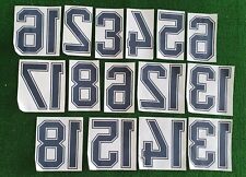 1 PZ. NUMERO NERO BORDATO NUMBER VINTAGE MAGLIA ANNI '80 '90 CALCIO ac milan