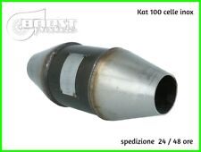 catalizzatore sportivo 100 celle kat metallico acciaio universale tuning auto 