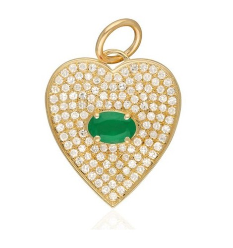 Ciondolo cuore diamante