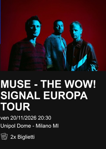 Biglietti concerto muse - biglietti,
