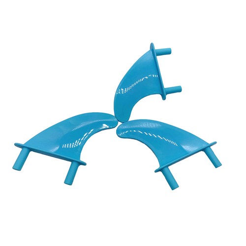 3pcs soft top surfboard fins - soft,