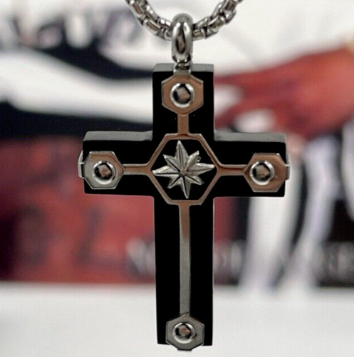 Collana uomo croce color - croce,