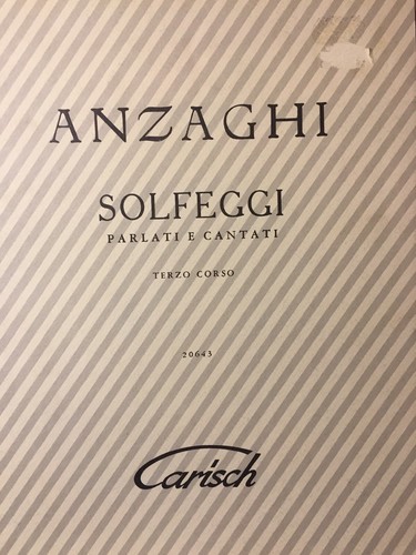 Anzaghi solfeggi parlati - anzaghi, e