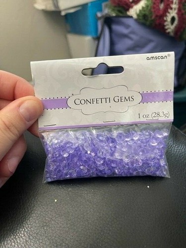 Amscan lavendar confetti gems - confetti,